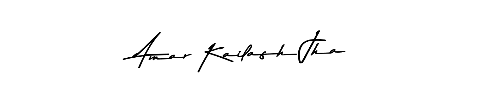 Use a signature maker to create a handwritten signature online. With this signature software, you can design (Asem Kandis PERSONAL USE) your own signature for name Amar Kailash Jha. Amar Kailash Jha signature style 9 images and pictures png