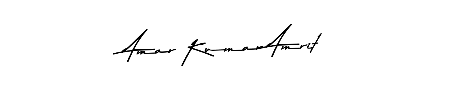 How to make Amar Kumar Amrit name signature. Use Asem Kandis PERSONAL USE style for creating short signs online. This is the latest handwritten sign. Amar Kumar Amrit signature style 9 images and pictures png