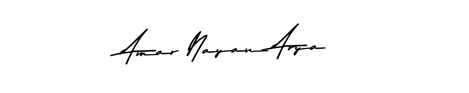 Use a signature maker to create a handwritten signature online. With this signature software, you can design (Asem Kandis PERSONAL USE) your own signature for name Amar Nayan Arya. Amar Nayan Arya signature style 9 images and pictures png