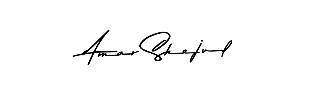 How to make Amar Shejul name signature. Use Asem Kandis PERSONAL USE style for creating short signs online. This is the latest handwritten sign. Amar Shejul signature style 9 images and pictures png