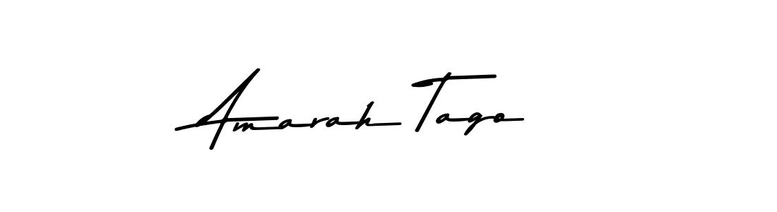 The best way (Asem Kandis PERSONAL USE) to make a short signature is to pick only two or three words in your name. The name Amarah Tago include a total of six letters. For converting this name. Amarah Tago signature style 9 images and pictures png