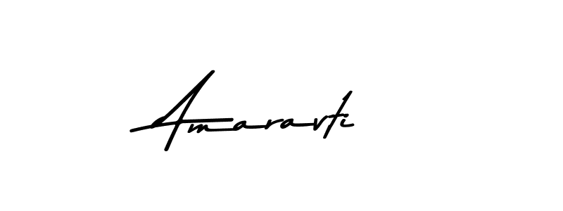 How to make Amaravti name signature. Use Asem Kandis PERSONAL USE style for creating short signs online. This is the latest handwritten sign. Amaravti signature style 9 images and pictures png