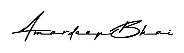 Try this chic Amardeep Bhai handwritten sign style. Using Asem Kandis PERSONAL USE font elements, it gives your name a sleek, memorable identity. Amardeep Bhai signature style 9 images and pictures png