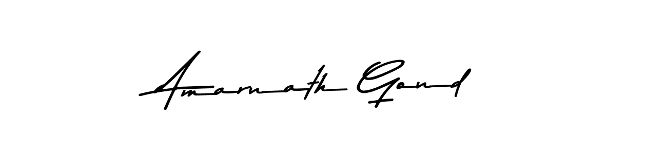 Design your own signature with our free online signature maker. With this signature software, you can create a handwritten (Asem Kandis PERSONAL USE) signature for name Amarnath Gond. Amarnath Gond signature style 9 images and pictures png