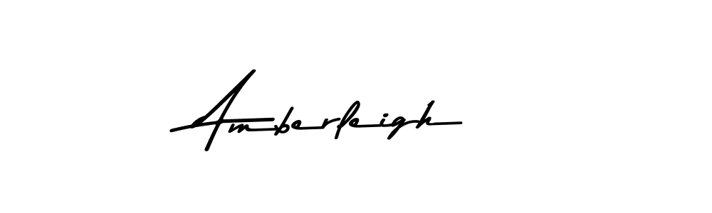 Use a signature maker to create a handwritten signature online. With this signature software, you can design (Asem Kandis PERSONAL USE) your own signature for name Amberleigh. Amberleigh signature style 9 images and pictures png