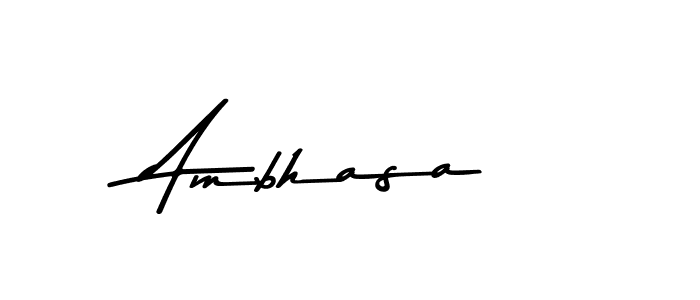 Make a beautiful signature design for name Ambhasa. With this signature (Asem Kandis PERSONAL USE) style, you can create a handwritten signature for free. Ambhasa signature style 9 images and pictures png