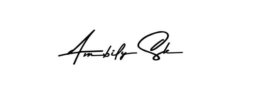 How to Draw Ambily Sk signature style? Asem Kandis PERSONAL USE is a latest design signature styles for name Ambily Sk. Ambily Sk signature style 9 images and pictures png