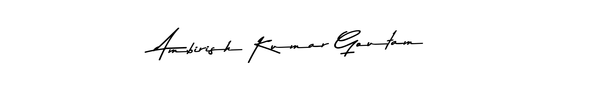 Also You can easily find your signature by using the search form. We will create Ambirish Kumar Goutam name handwritten signature images for you free of cost using Asem Kandis PERSONAL USE sign style. Ambirish Kumar Goutam signature style 9 images and pictures png