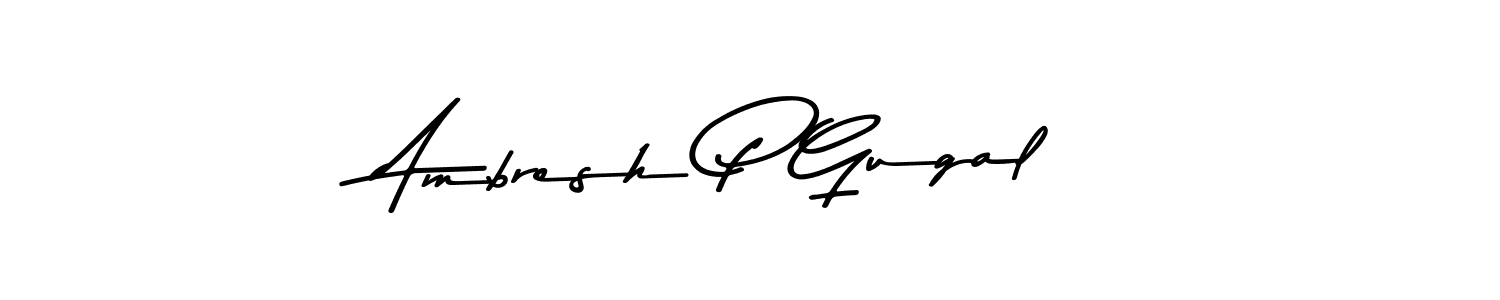 You can use this online signature creator to create a handwritten signature for the name Ambresh P Gugal. This is the best online autograph maker. Ambresh P Gugal signature style 9 images and pictures png