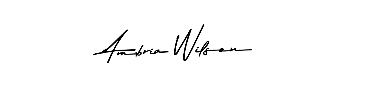 How to make Ambria Wilson signature? Asem Kandis PERSONAL USE is a professional autograph style. Create handwritten signature for Ambria Wilson name. Ambria Wilson signature style 9 images and pictures png