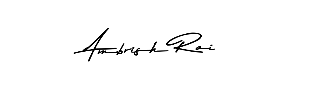 The best way (Asem Kandis PERSONAL USE) to make a short signature is to pick only two or three words in your name. The name Ambrish Rai include a total of six letters. For converting this name. Ambrish Rai signature style 9 images and pictures png