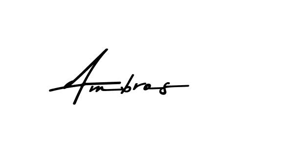 Make a beautiful signature design for name Ambros. Use this online signature maker to create a handwritten signature for free. Ambros signature style 9 images and pictures png