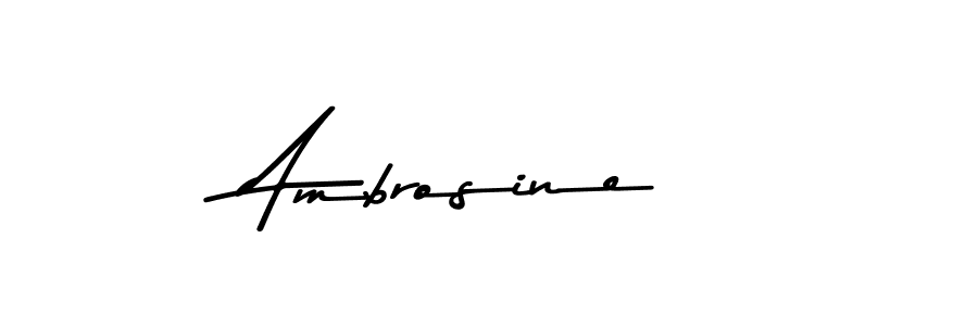 Design your own signature with our free online signature maker. With this signature software, you can create a handwritten (Asem Kandis PERSONAL USE) signature for name Ambrosine. Ambrosine signature style 9 images and pictures png