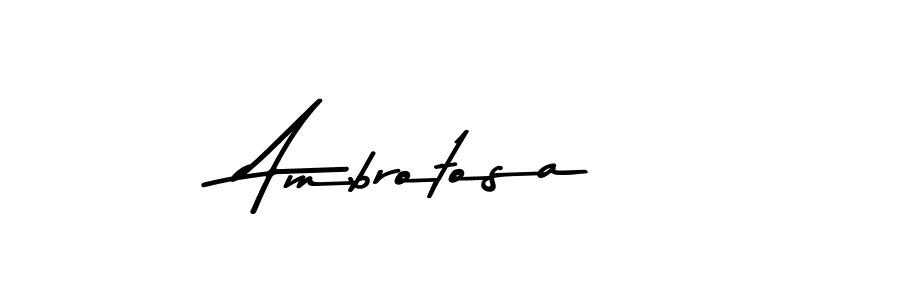 Design your own signature with our free online signature maker. With this signature software, you can create a handwritten (Asem Kandis PERSONAL USE) signature for name Ambrotosa. Ambrotosa signature style 9 images and pictures png
