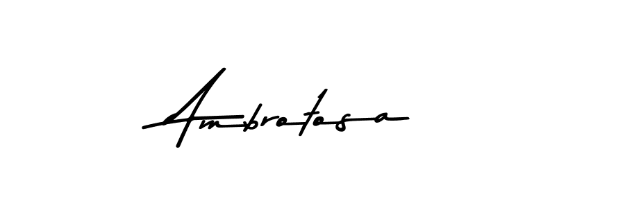 Design your own signature with our free online signature maker. With this signature software, you can create a handwritten (Asem Kandis PERSONAL USE) signature for name Ambrotosa. Ambrotosa signature style 9 images and pictures png