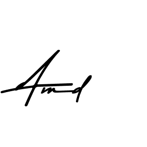 Design your own signature with our free online signature maker. With this signature software, you can create a handwritten (Asem Kandis PERSONAL USE) signature for name Amd. Amd signature style 9 images and pictures png