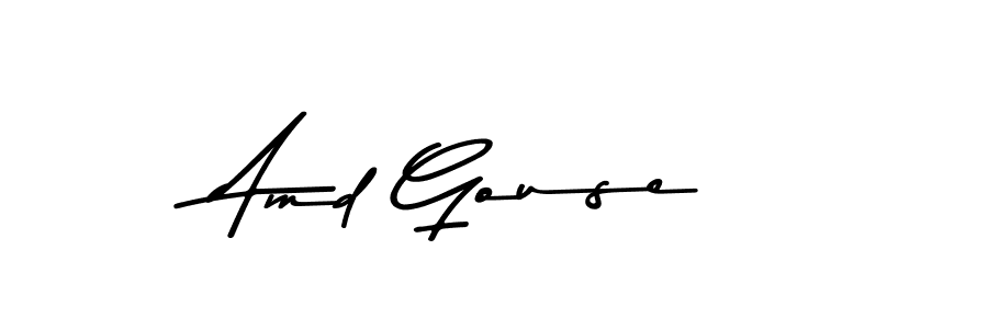 Create a beautiful signature design for name Amd Gouse. With this signature (Asem Kandis PERSONAL USE) fonts, you can make a handwritten signature for free. Amd Gouse signature style 9 images and pictures png