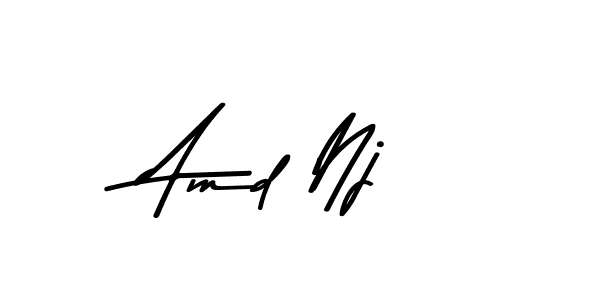 This is the best signature style for the Amd Nj name. Also you like these signature font (Asem Kandis PERSONAL USE). Mix name signature. Amd Nj signature style 9 images and pictures png