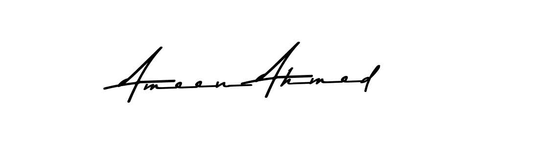 Use a signature maker to create a handwritten signature online. With this signature software, you can design (Asem Kandis PERSONAL USE) your own signature for name Ameen Ahmed. Ameen Ahmed signature style 9 images and pictures png