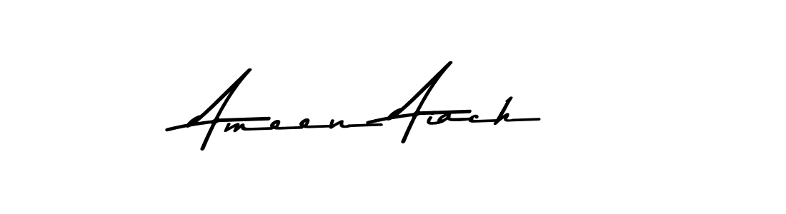 Make a beautiful signature design for name Ameen Aiach. Use this online signature maker to create a handwritten signature for free. Ameen Aiach signature style 9 images and pictures png