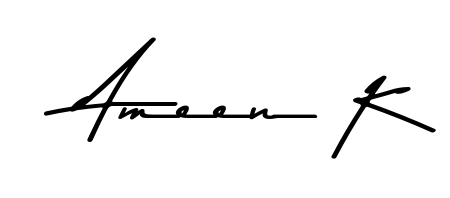Style your name Ameen K with confidence using Asem Kandis PERSONAL USE signature design. Simple, elegant, and ready for immediate document use. Ameen K signature style 9 images and pictures png