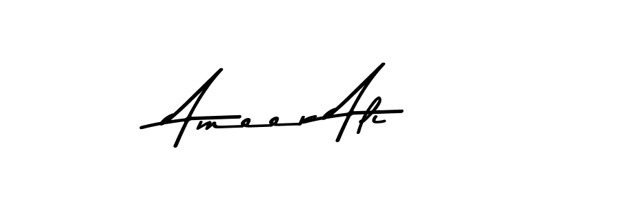 Use a signature maker to create a handwritten signature online. With this signature software, you can design (Asem Kandis PERSONAL USE) your own signature for name Ameer Ali. Ameer Ali signature style 9 images and pictures png