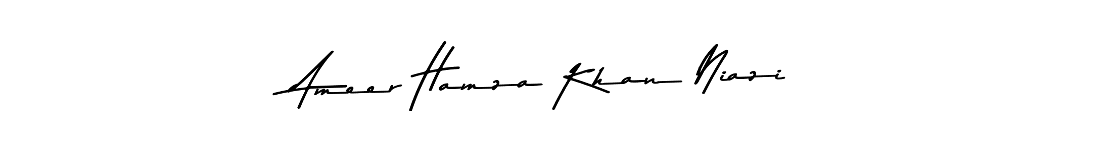 Create a beautiful signature design for name Ameer Hamza Khan Niazi. With this signature (Asem Kandis PERSONAL USE) fonts, you can make a handwritten signature for free. Ameer Hamza Khan Niazi signature style 9 images and pictures png