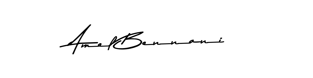 Amel Bennani stylish signature style. Best Handwritten Sign (Asem Kandis PERSONAL USE) for my name. Handwritten Signature Collection Ideas for my name Amel Bennani. Amel Bennani signature style 9 images and pictures png