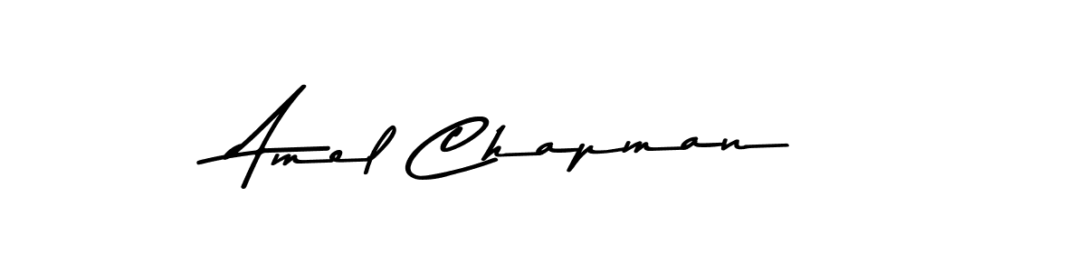 Amel Chapman stylish signature style. Best Handwritten Sign (Asem Kandis PERSONAL USE) for my name. Handwritten Signature Collection Ideas for my name Amel Chapman. Amel Chapman signature style 9 images and pictures png