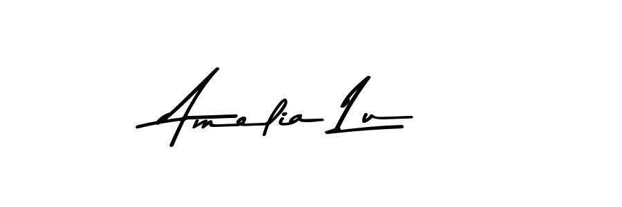 Amelia Lu stylish signature style. Best Handwritten Sign (Asem Kandis PERSONAL USE) for my name. Handwritten Signature Collection Ideas for my name Amelia Lu. Amelia Lu signature style 9 images and pictures png