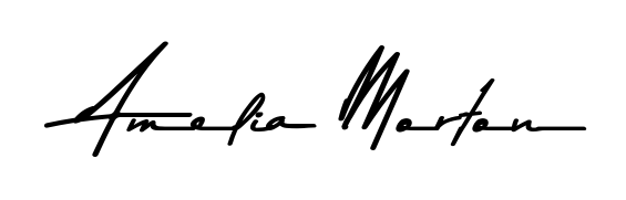 The Asem Kandis PERSONAL USE font transforms the name Amelia Morton into an executive sign with sharp precision and distinguished character. Amelia Morton signature style 9 images and pictures png