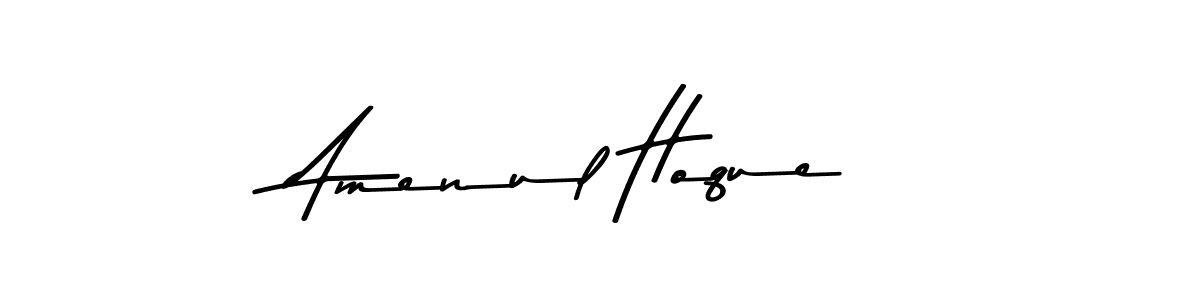 Also You can easily find your signature by using the search form. We will create Amenul Hoque name handwritten signature images for you free of cost using Asem Kandis PERSONAL USE sign style. Amenul Hoque signature style 9 images and pictures png