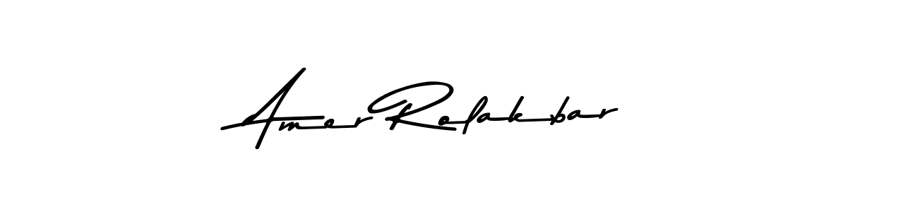 Amer Rolakbar stylish signature style. Best Handwritten Sign (Asem Kandis PERSONAL USE) for my name. Handwritten Signature Collection Ideas for my name Amer Rolakbar. Amer Rolakbar signature style 9 images and pictures png
