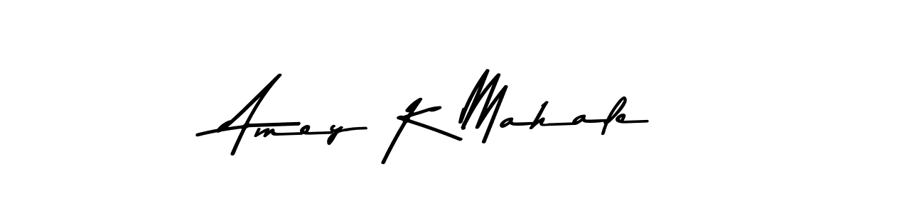 This is the best signature style for the Amey K Mahale name. Also you like these signature font (Asem Kandis PERSONAL USE). Mix name signature. Amey K Mahale signature style 9 images and pictures png