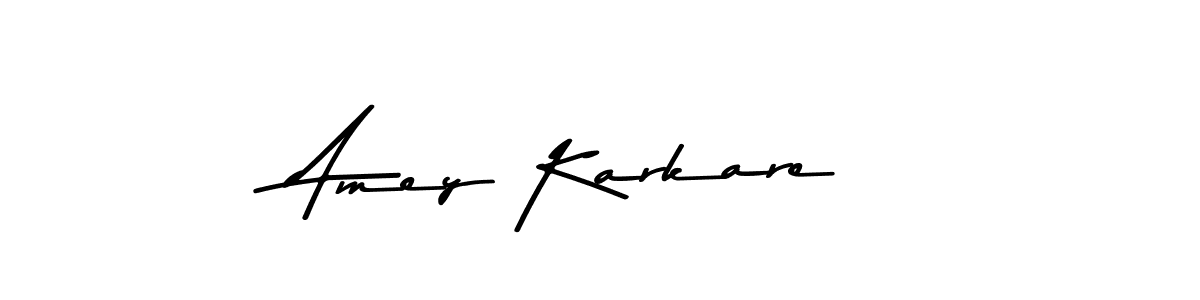 Use a signature maker to create a handwritten signature online. With this signature software, you can design (Asem Kandis PERSONAL USE) your own signature for name Amey Karkare. Amey Karkare signature style 9 images and pictures png