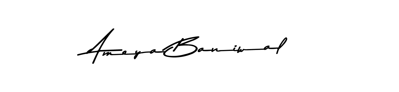 Design your own signature with our free online signature maker. With this signature software, you can create a handwritten (Asem Kandis PERSONAL USE) signature for name Ameya Baniwal. Ameya Baniwal signature style 9 images and pictures png