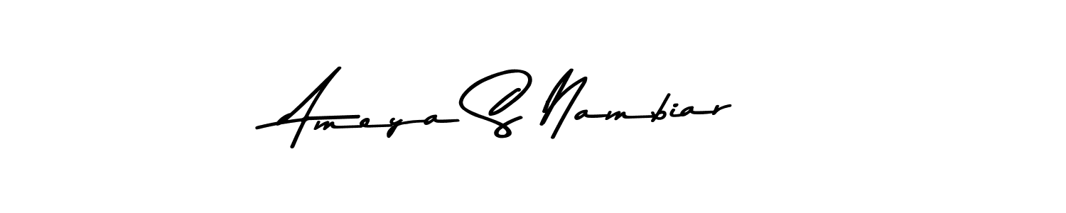 How to make Ameya S Nambiar signature? Asem Kandis PERSONAL USE is a professional autograph style. Create handwritten signature for Ameya S Nambiar name. Ameya S Nambiar signature style 9 images and pictures png