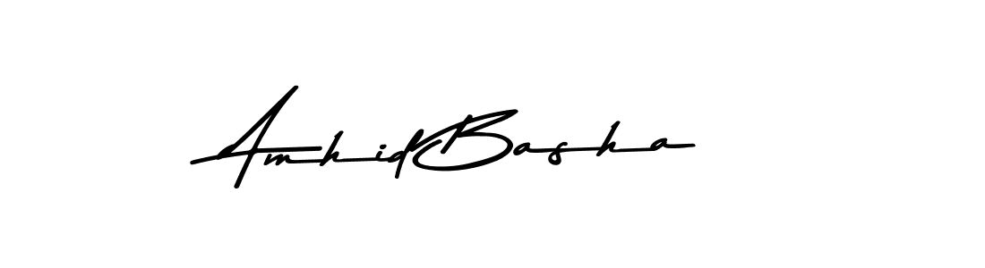 Use a signature maker to create a handwritten signature online. With this signature software, you can design (Asem Kandis PERSONAL USE) your own signature for name Amhid Basha. Amhid Basha signature style 9 images and pictures png