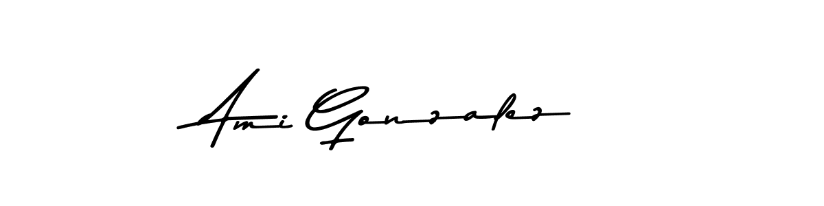 Ami Gonzalez stylish signature style. Best Handwritten Sign (Asem Kandis PERSONAL USE) for my name. Handwritten Signature Collection Ideas for my name Ami Gonzalez. Ami Gonzalez signature style 9 images and pictures png