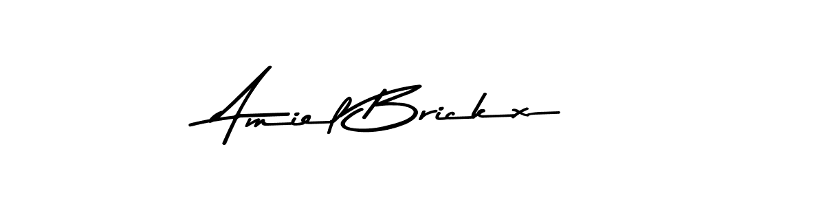 Make a beautiful signature design for name Amiel Brickx. Use this online signature maker to create a handwritten signature for free. Amiel Brickx signature style 9 images and pictures png