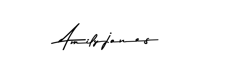 Create a beautiful signature design for name Amilyjones. With this signature (Asem Kandis PERSONAL USE) fonts, you can make a handwritten signature for free. Amilyjones signature style 9 images and pictures png