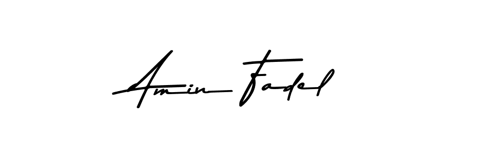 Make a beautiful signature design for name Amin Fadel. Use this online signature maker to create a handwritten signature for free. Amin Fadel signature style 9 images and pictures png