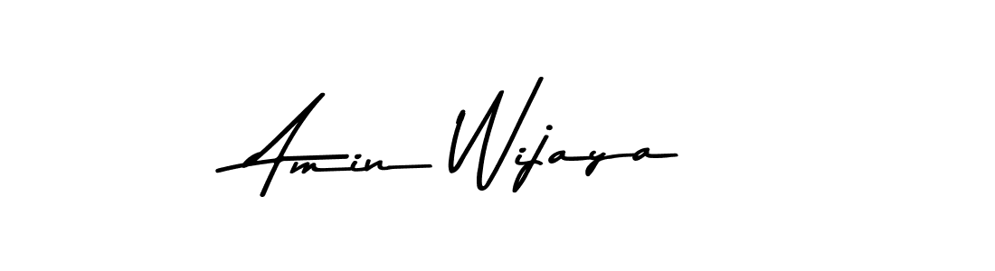 Make a beautiful signature design for name Amin Wijaya. With this signature (Asem Kandis PERSONAL USE) style, you can create a handwritten signature for free. Amin Wijaya signature style 9 images and pictures png