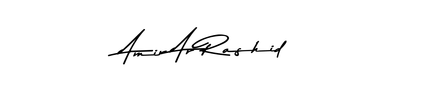 This is the best signature style for the Amir Ar Rashid name. Also you like these signature font (Asem Kandis PERSONAL USE). Mix name signature. Amir Ar Rashid signature style 9 images and pictures png