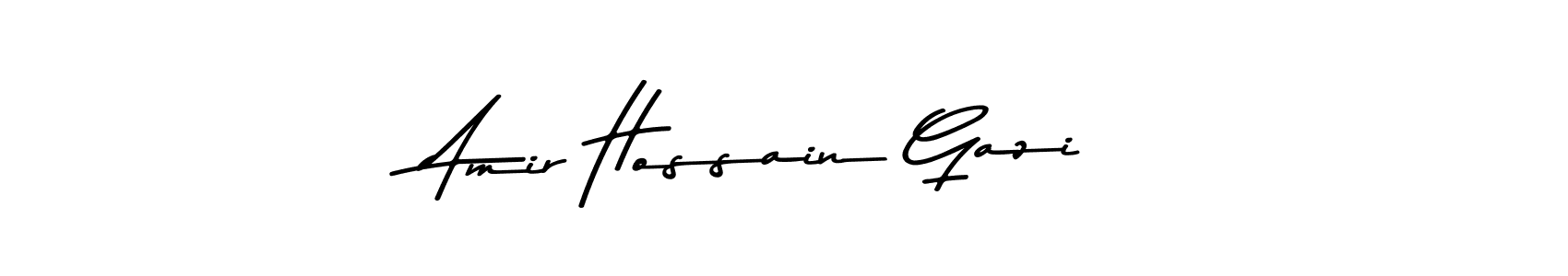 Make a beautiful signature design for name Amir Hossain Gazi. With this signature (Asem Kandis PERSONAL USE) style, you can create a handwritten signature for free. Amir Hossain Gazi signature style 9 images and pictures png