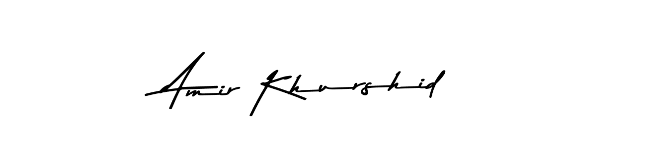 Create a beautiful signature design for name Amir Khurshid. With this signature (Asem Kandis PERSONAL USE) fonts, you can make a handwritten signature for free. Amir Khurshid signature style 9 images and pictures png