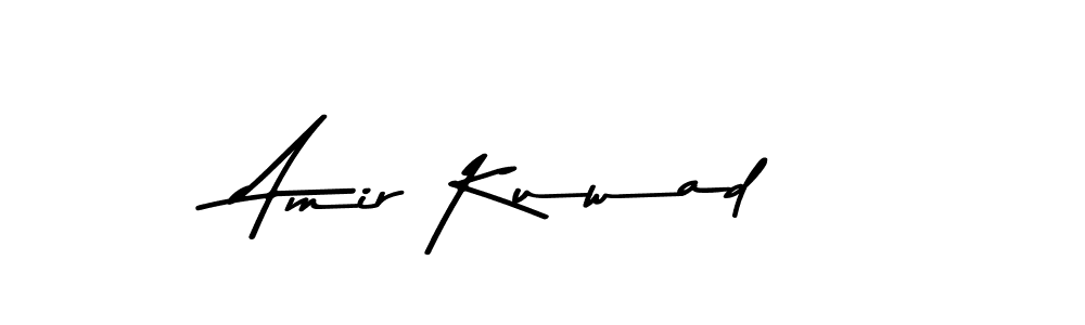This is the best signature style for the Amir Kuwad name. Also you like these signature font (Asem Kandis PERSONAL USE). Mix name signature. Amir Kuwad signature style 9 images and pictures png