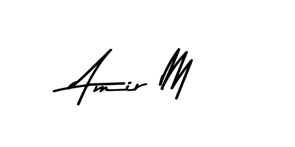 You should practise on your own different ways (Asem Kandis PERSONAL USE) to write your name (Amir M) in signature. don't let someone else do it for you. Amir M signature style 9 images and pictures png