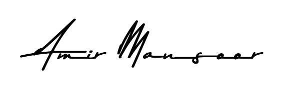 Get inspired by this graceful Asem Kandis PERSONAL USE signature style for name Amir Mansoor. Smooth loops and balanced proportions for everyday use. Amir Mansoor signature style 9 images and pictures png