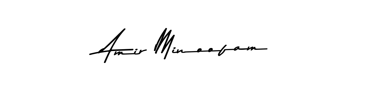 How to make Amir Minoofam name signature. Use Asem Kandis PERSONAL USE style for creating short signs online. This is the latest handwritten sign. Amir Minoofam signature style 9 images and pictures png